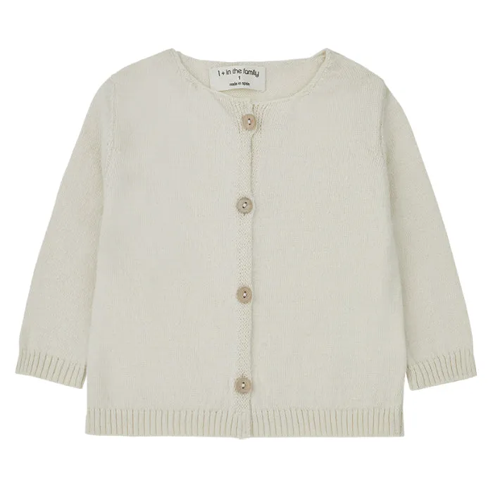 1+ In The Family Baby Sandra Cardigan Cream