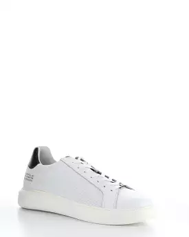 10634A WHITE/BLACK Lace-up Shoes