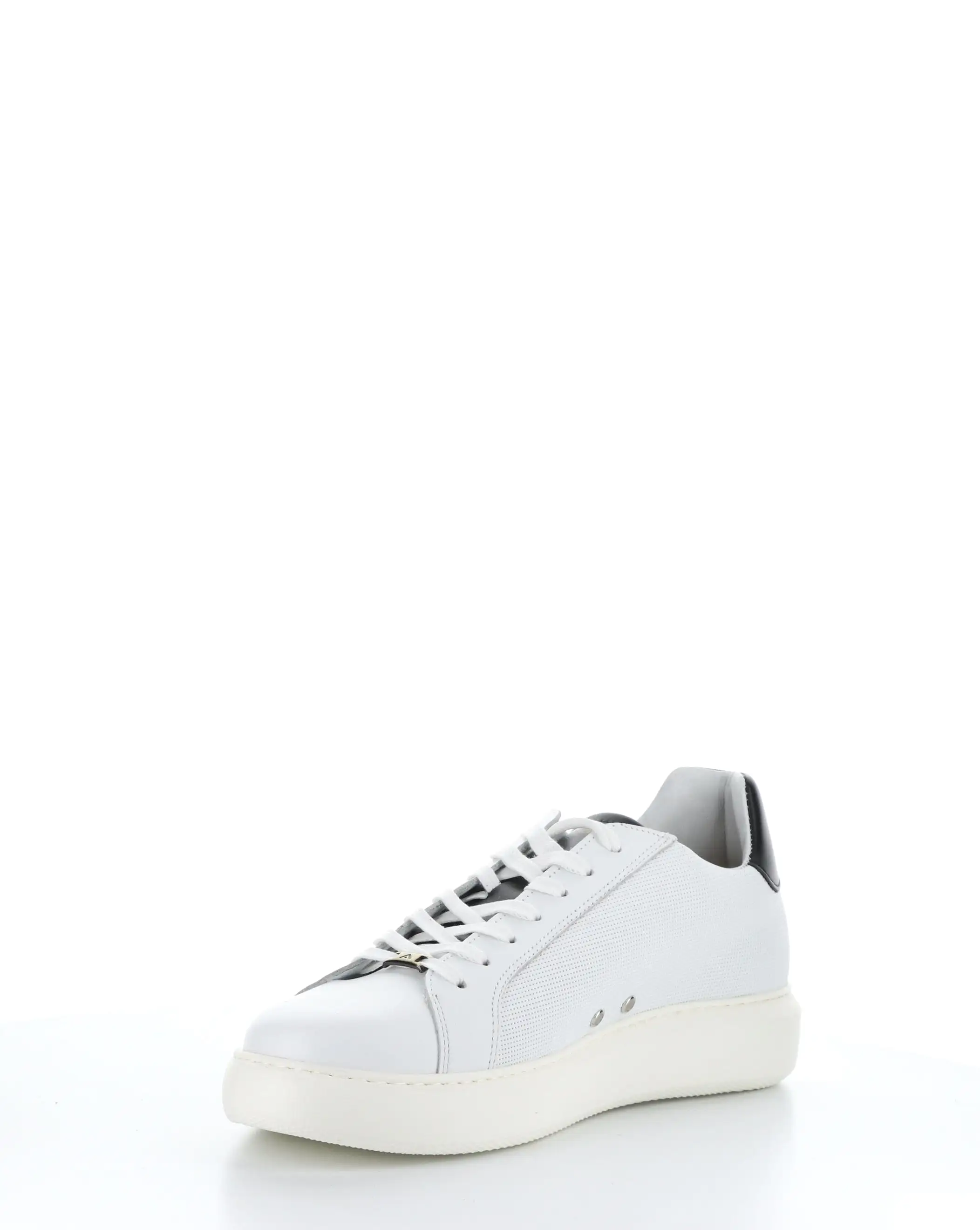 10634A WHITE/BLACK Lace-up Shoes