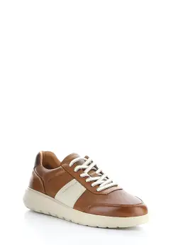 12863 COGNAC/BEIGE Lace-up Shoes