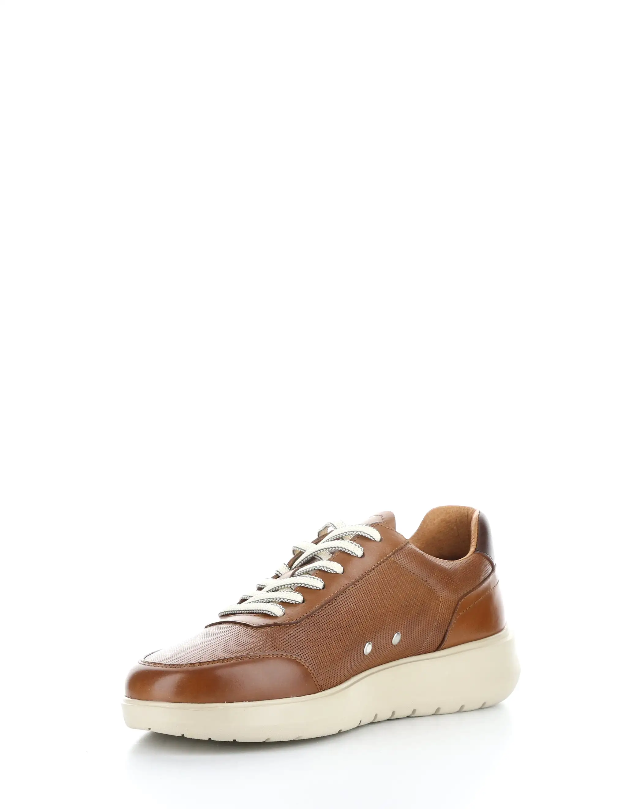 12863 COGNAC/BEIGE Lace-up Shoes