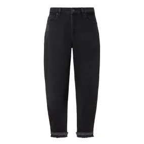 7 FOR ALL MANKIND Jayne High-Rise Tapered Jeans - Black