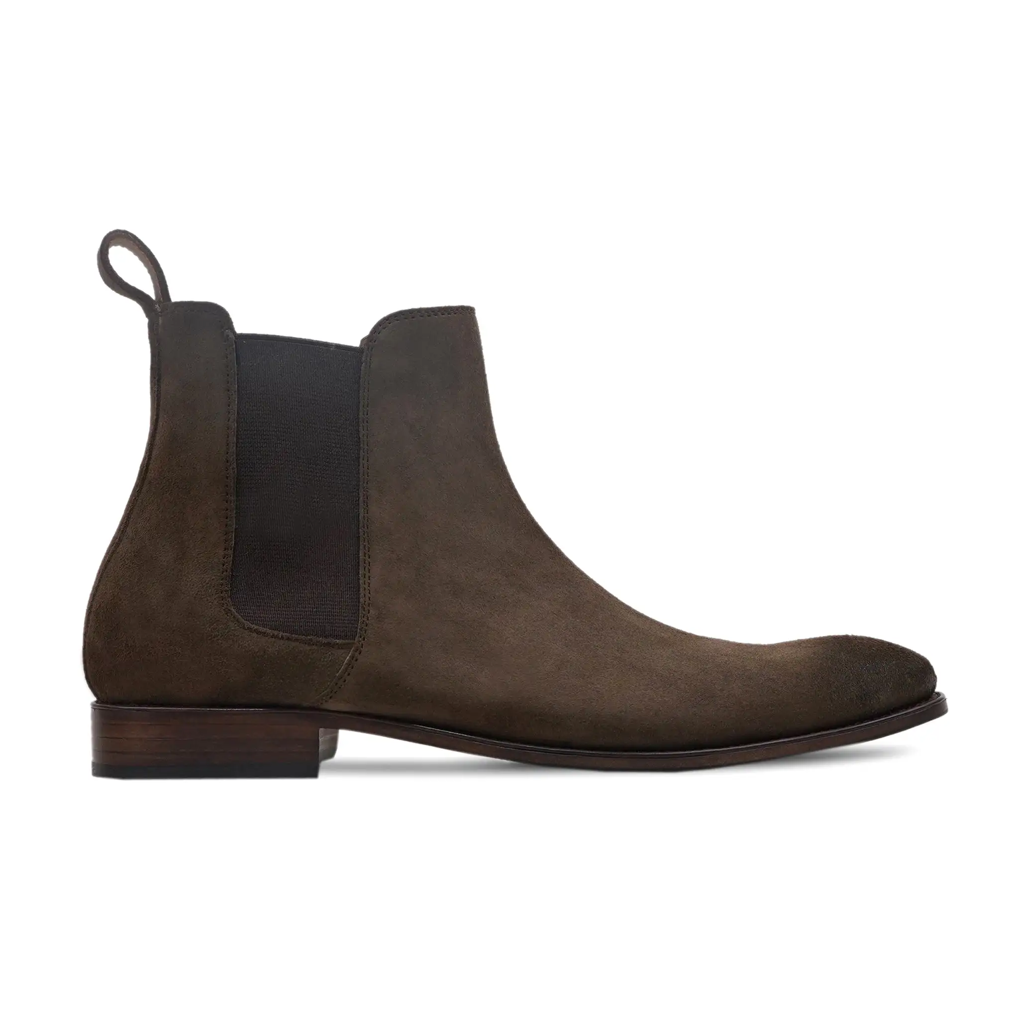 AALST - DARK BROWN KID SUEDE CHELSEA