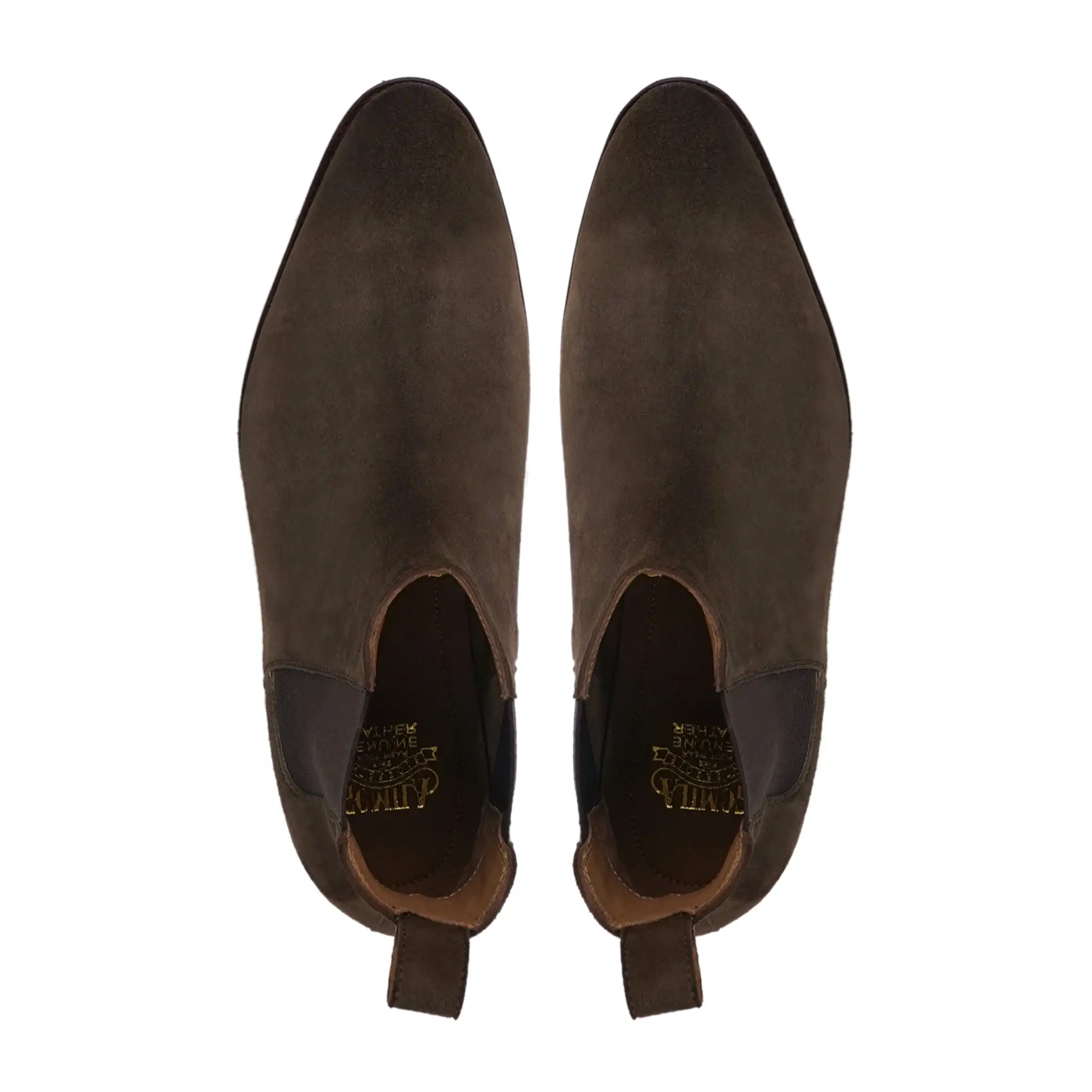 AALST - DARK BROWN KID SUEDE CHELSEA