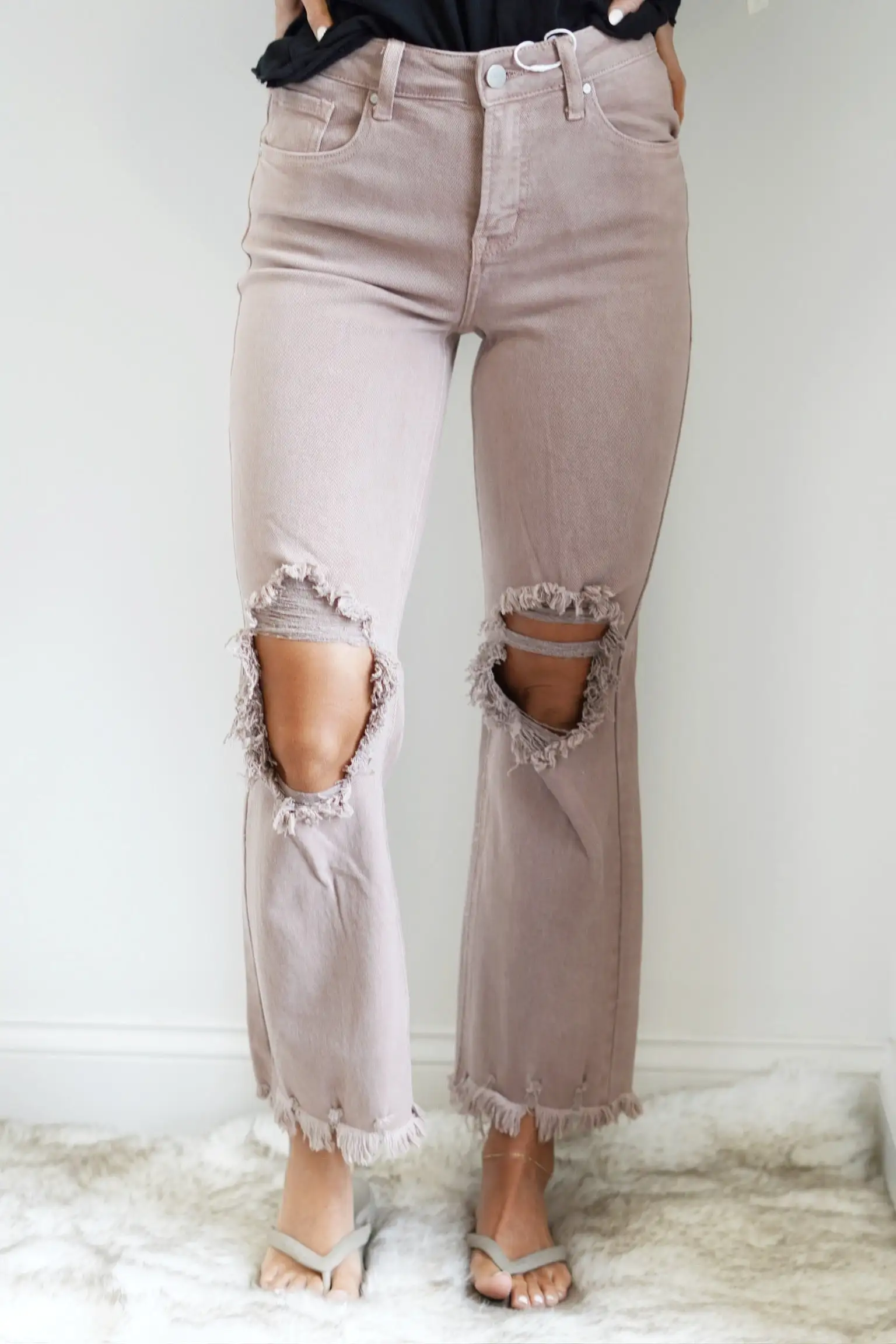 Allie High Rise Distressed Jeans