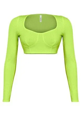 Amexlie Long Sleeve Crop Top