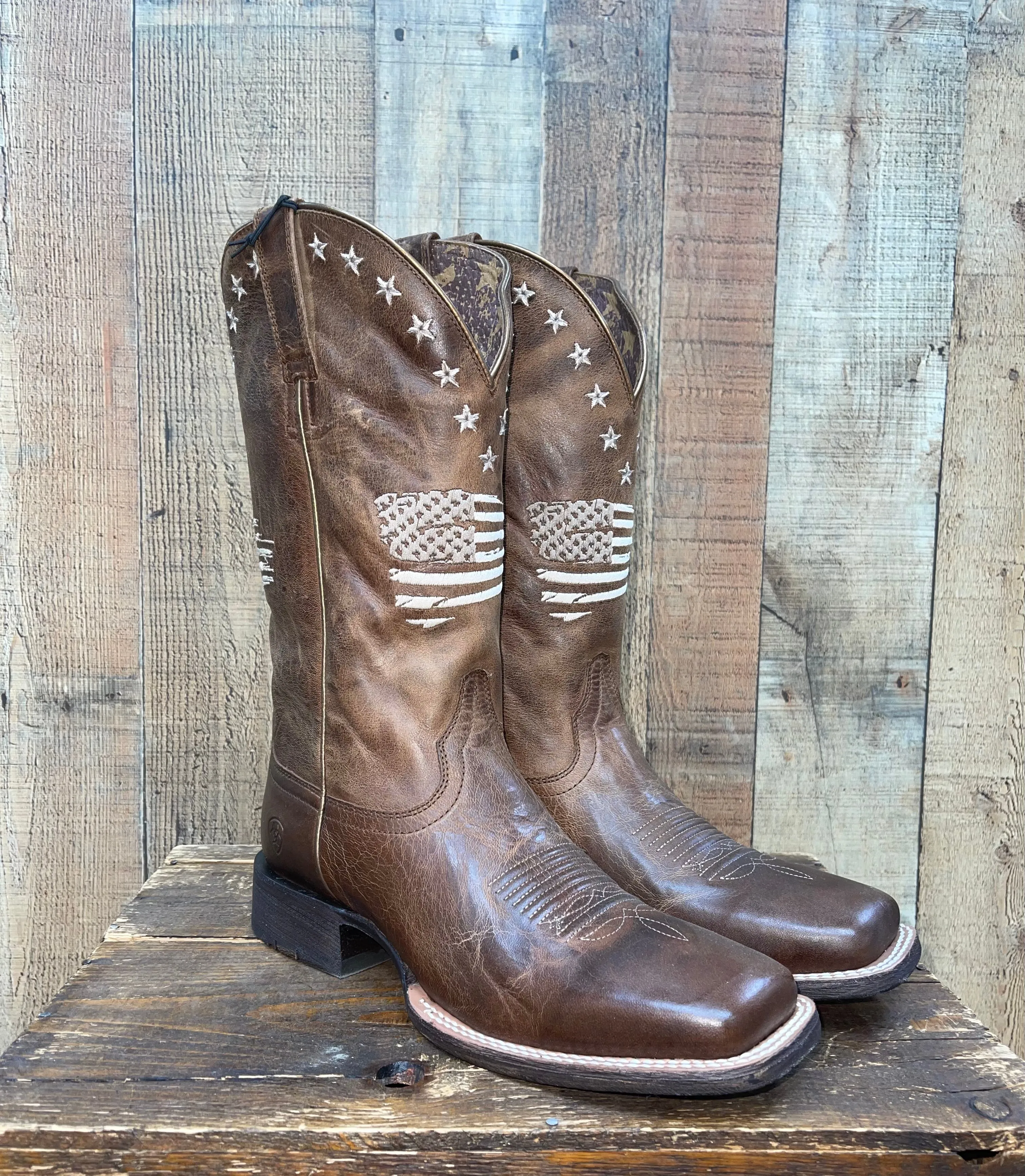 Ariat Circuit Patriot Western Boots - Tan