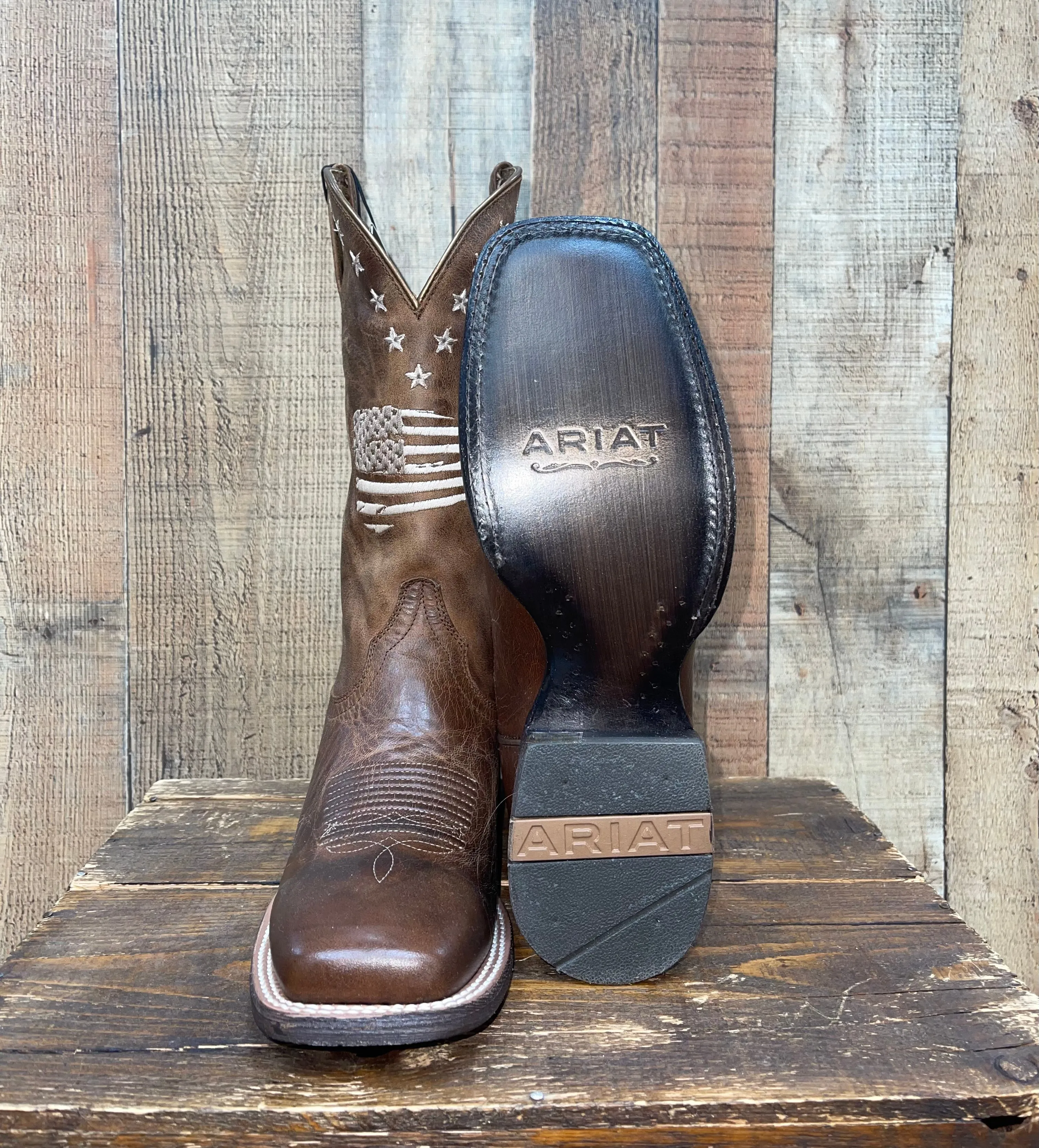 Ariat Circuit Patriot Western Boots - Tan