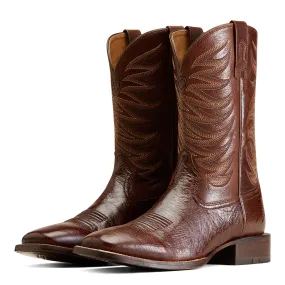 Ariat Men's Badlands Brown Ostrich Boots