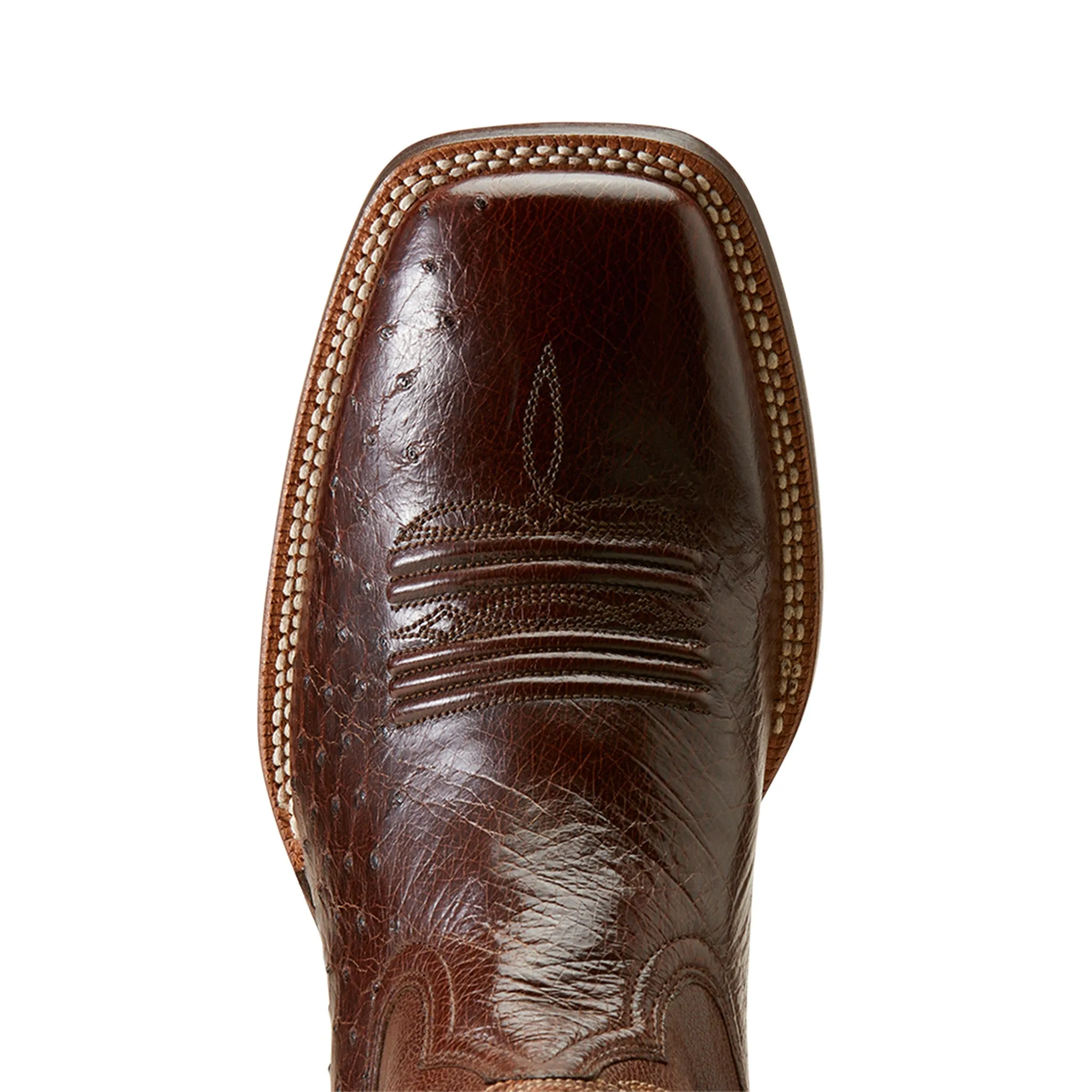 Ariat Men's Badlands Brown Ostrich Boots