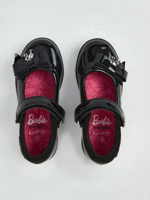 Barbie Black Patent Bow Mary Jane School Shoes | School | George at ASDA