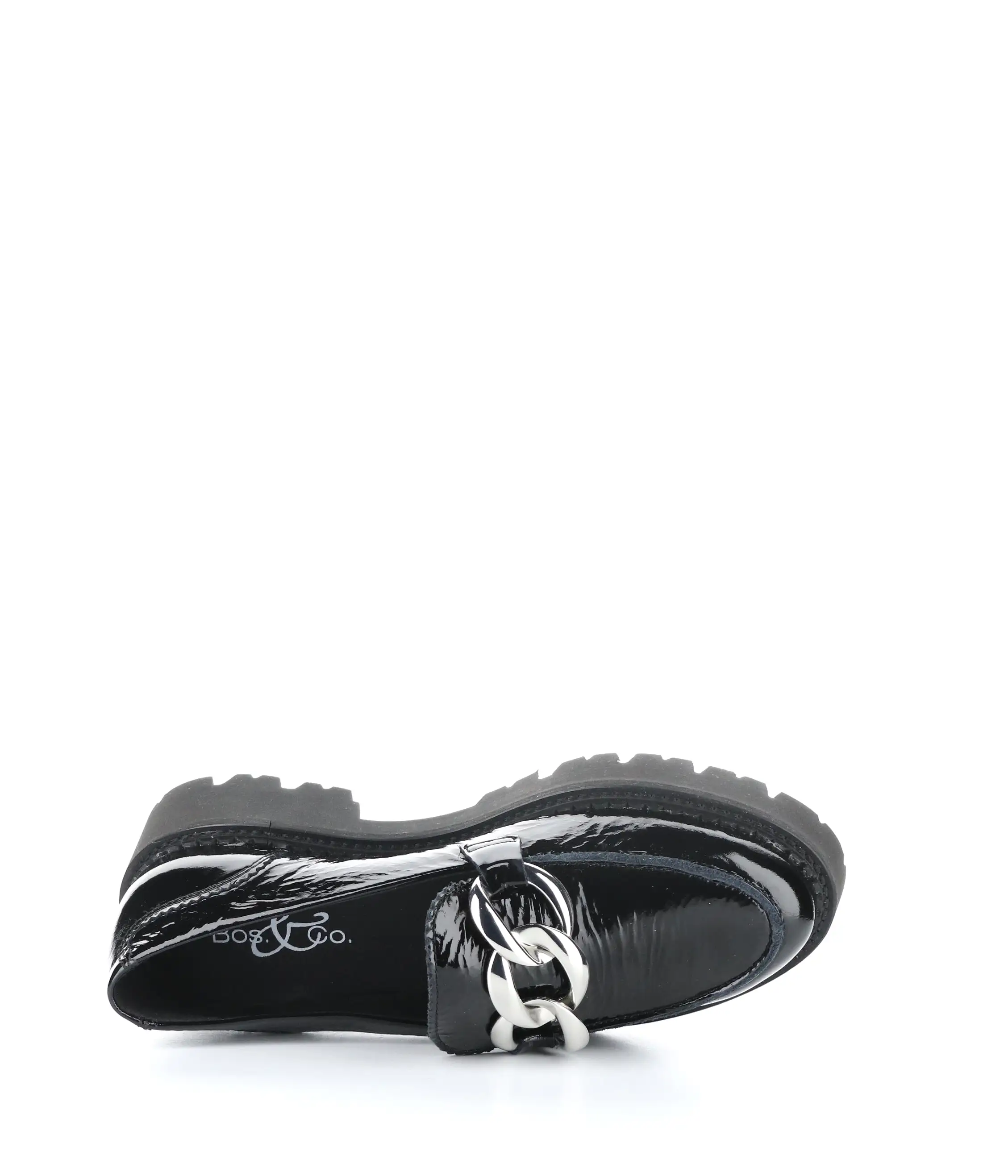 BASSE 002 Patent Black Slip-on Shoes