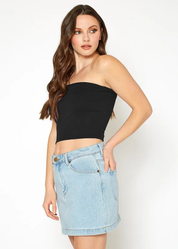 BELLATRIX Off Shoulder Cropped Tube Top