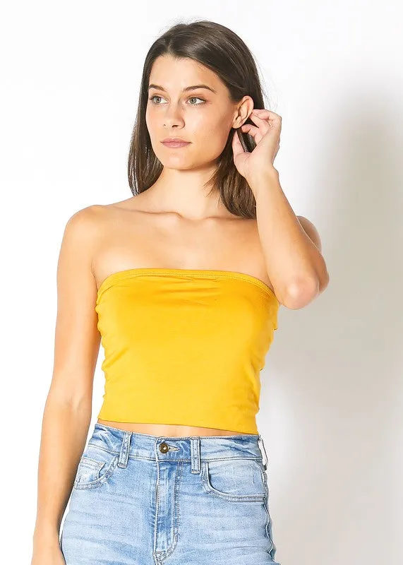 BELLATRIX Off Shoulder Cropped Tube Top