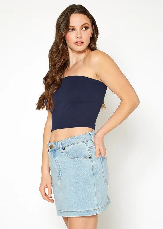 BELLATRIX Off Shoulder Cropped Tube Top