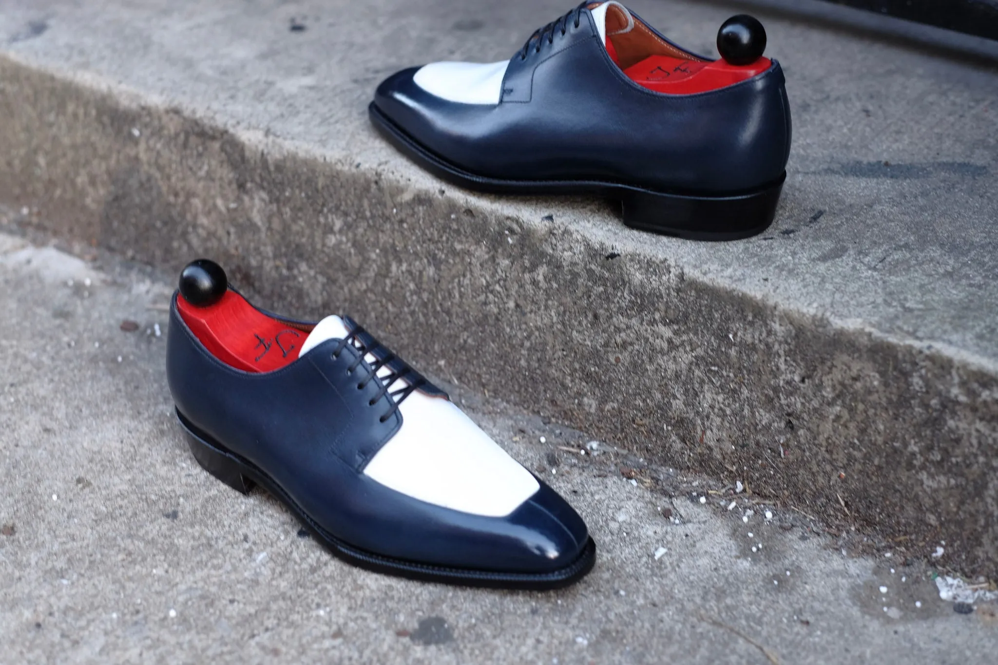 Belltown MTO - Midnight Calf / White Calf - LPB Last - Single Leather Sole