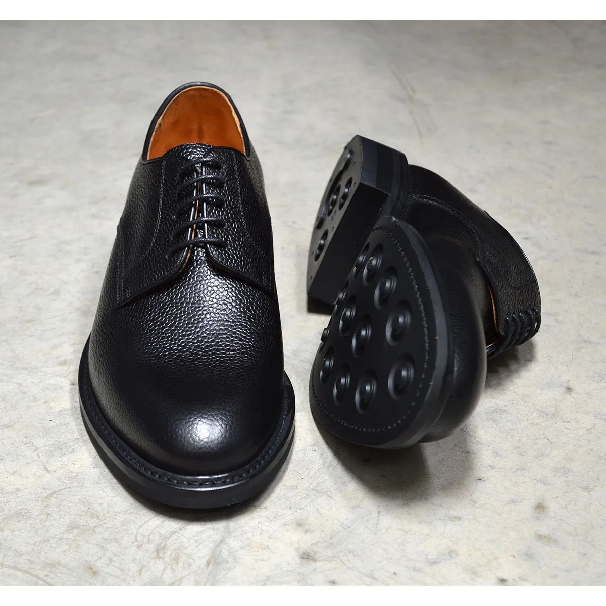 Berwick 1707 Country Grain Black Derby Shoe (4169)