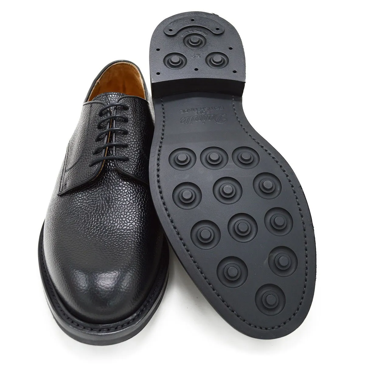 Berwick 1707 Country Grain Black Derby Shoe (4169)