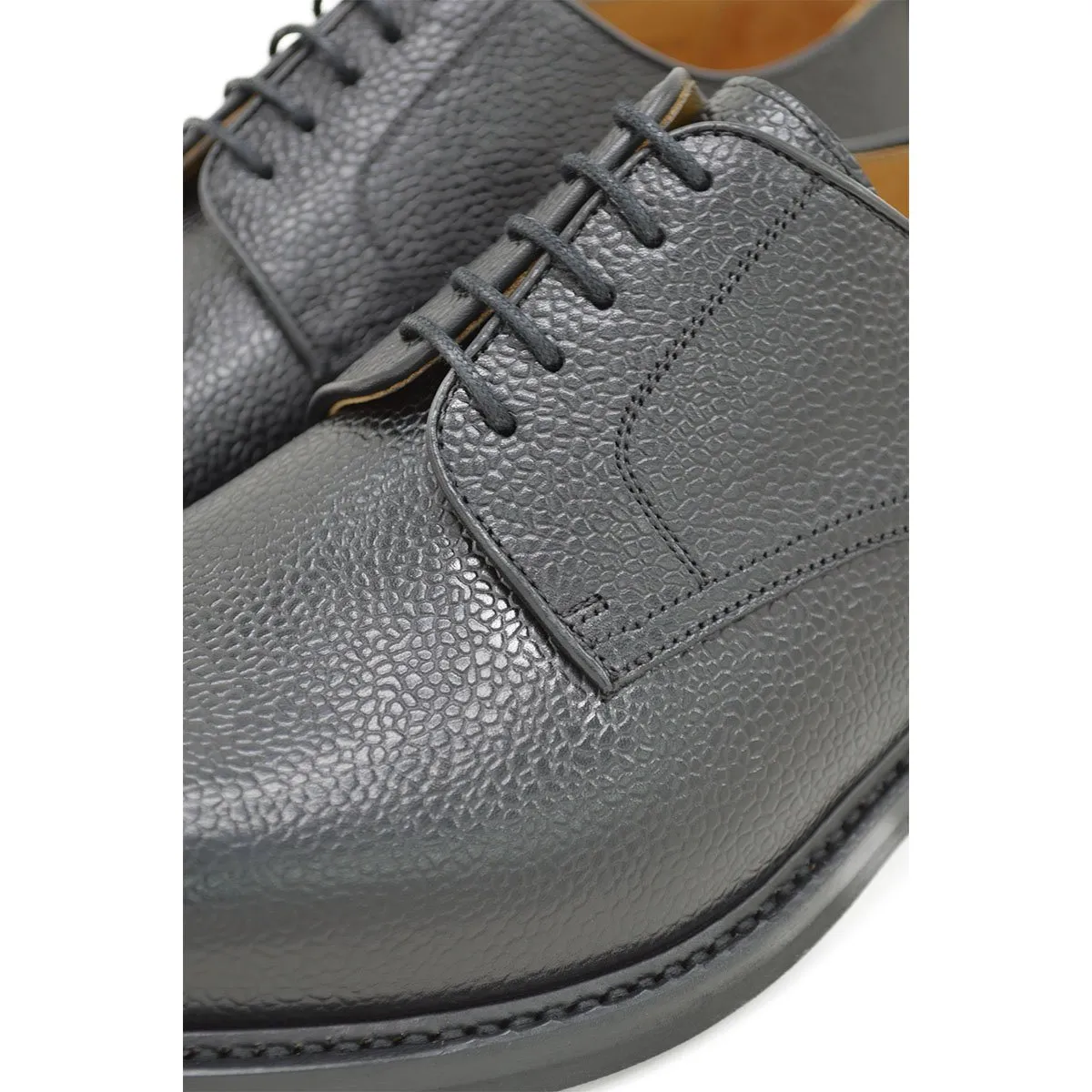 Berwick 1707 Country Grain Black Derby Shoe (4169)