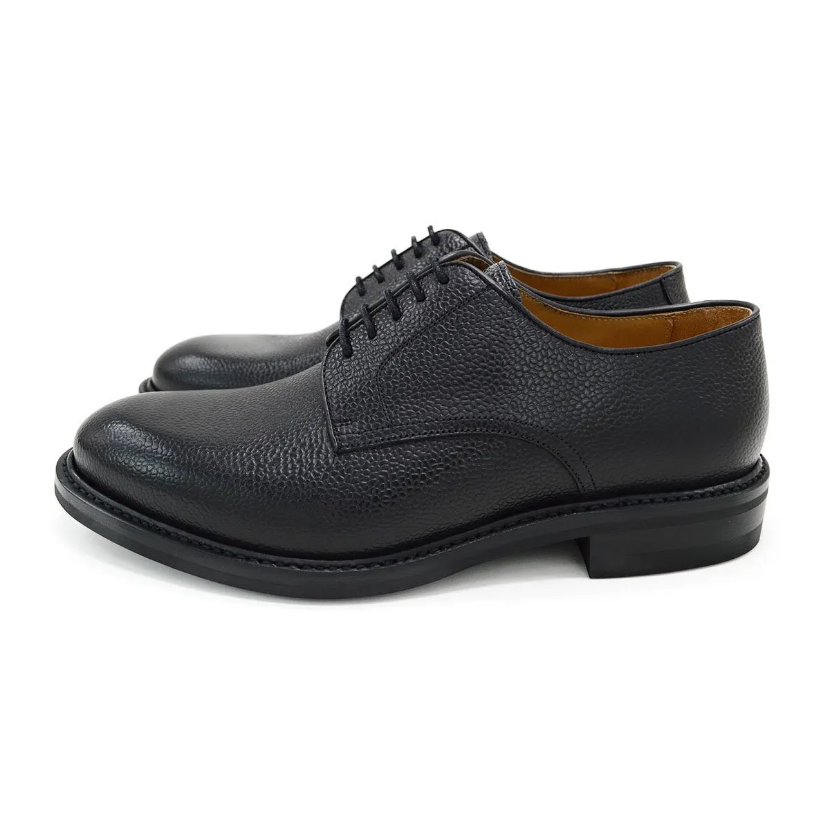 Berwick 1707 Country Grain Black Derby Shoe (4169)