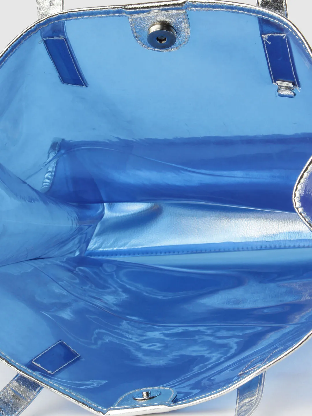 Blue See Through Tote Bag