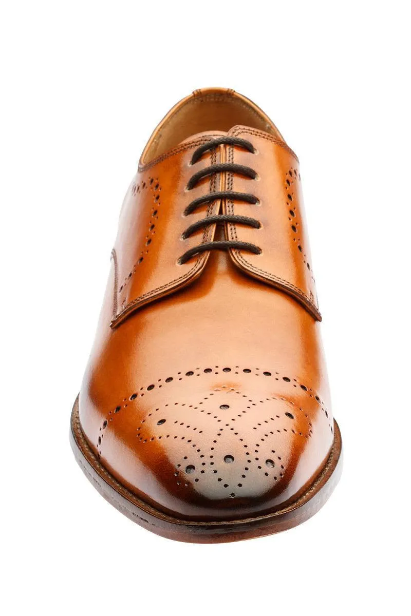 BROGUE DERBY WITH MEDALLION – CUOIO