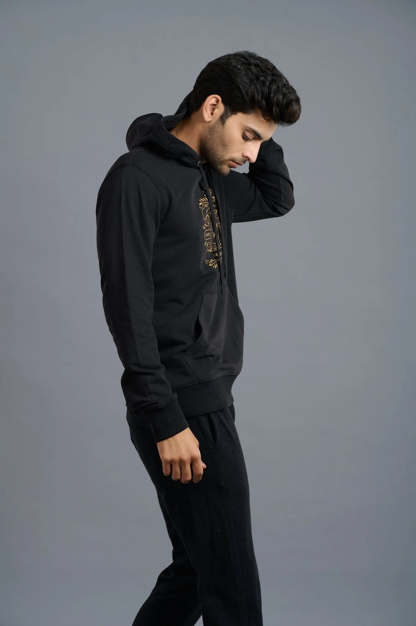 BY ORDER OF THE GO DEVIL Black Hoodie for Men