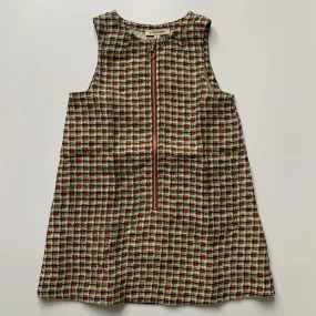 Caramel Geometric Print Sleeveless Dress With Zip: 4 Years (Brand New)