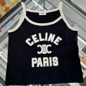 CELINE  |celine paris tank top in cotton jersey