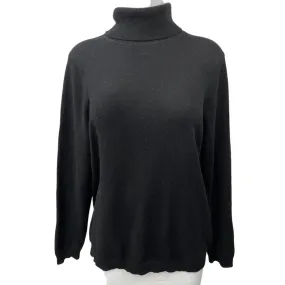 Charter Club Black 100% Cashmere Turtleneck Long Sleeve Pullover Sweater Top XL