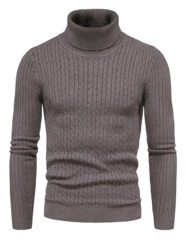 Cross-Border Slim Fit Turtleneck Men Sweater