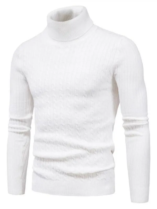 Cross-Border Slim Fit Turtleneck Men Sweater