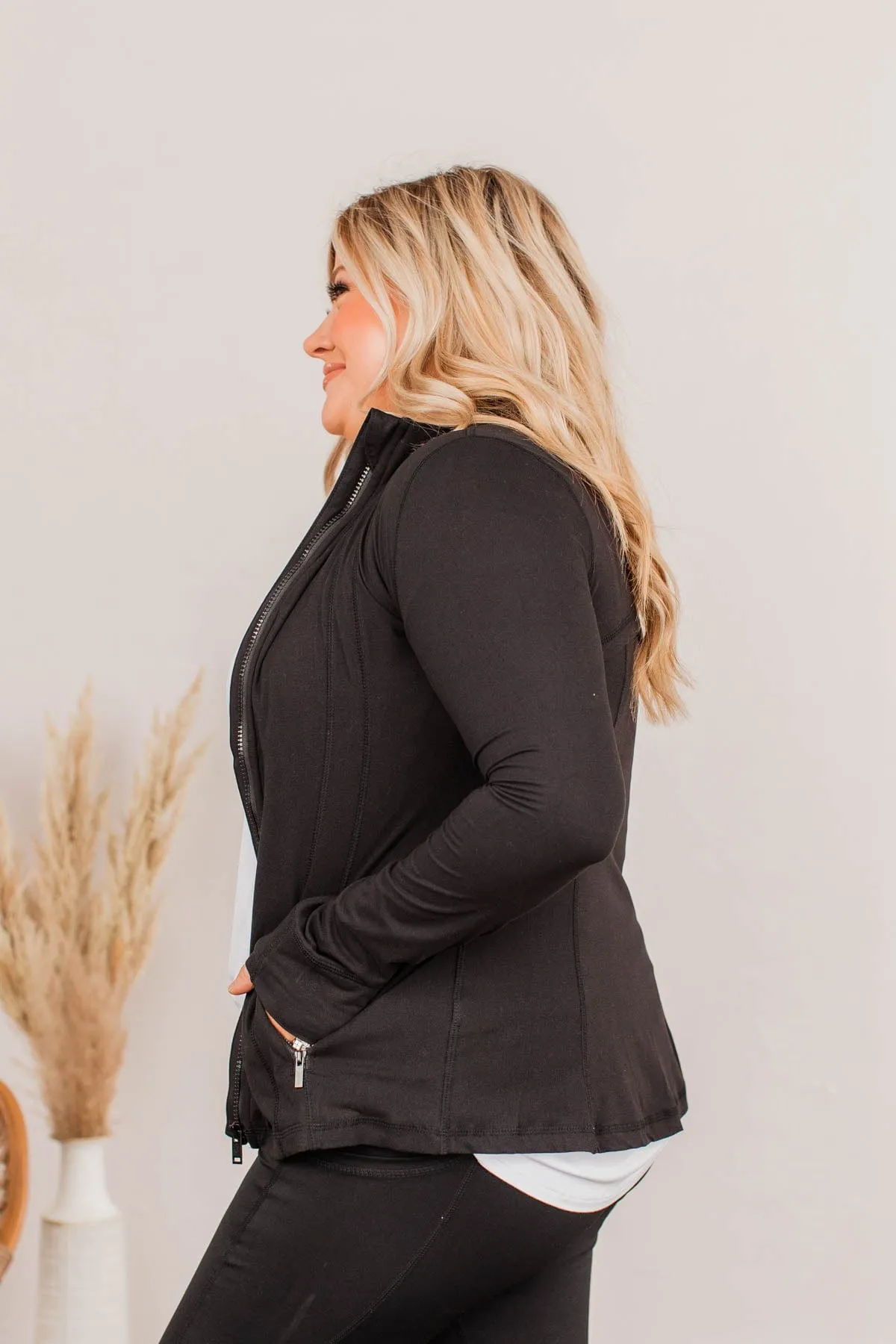 Daily Walks Athleisure Jacket- Black