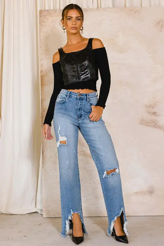 DENIM JOY HIGH RISE JEANS [ONLINE EXCLUSIVE]