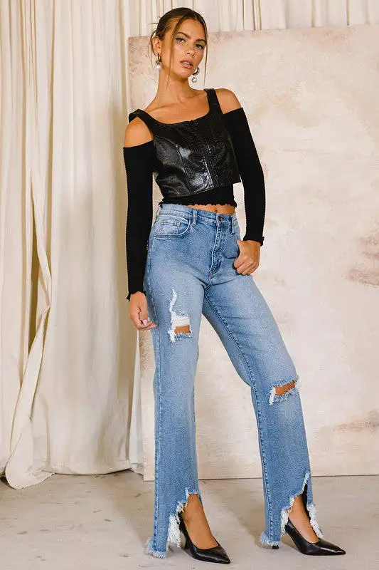 DENIM JOY HIGH RISE JEANS [ONLINE EXCLUSIVE]