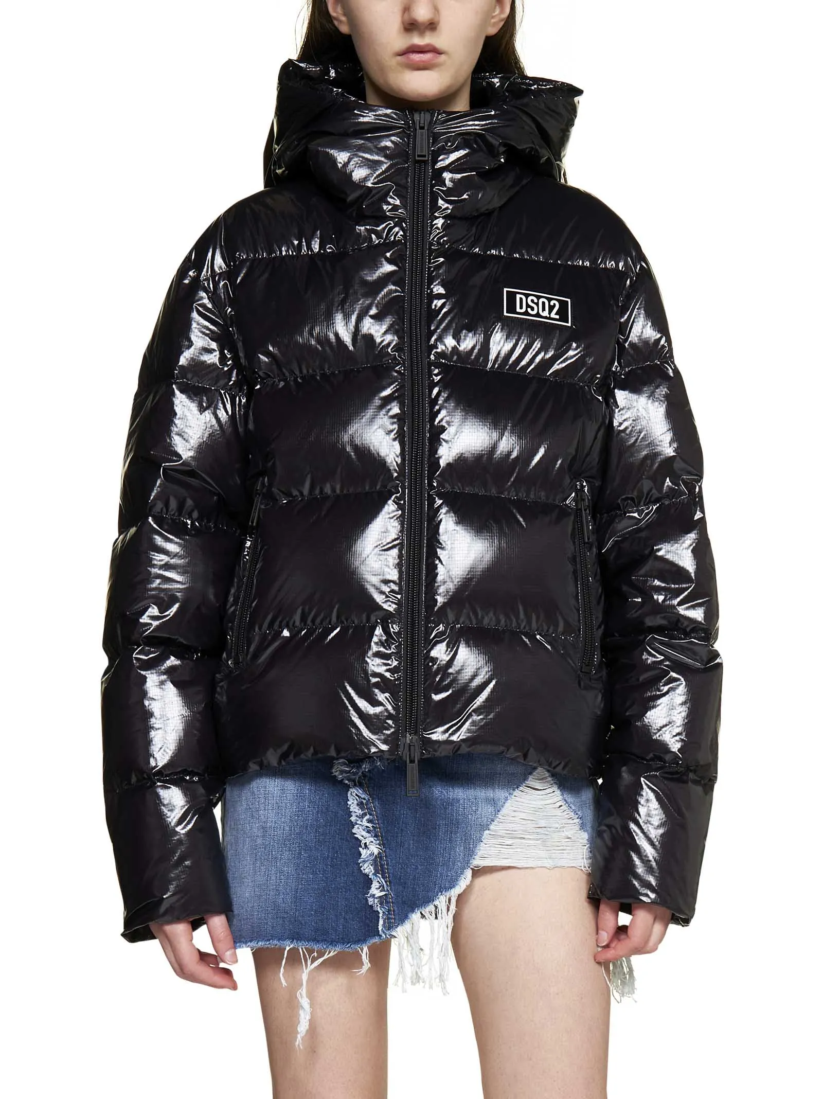 Dsquared2 Logo Patch Down Jacket