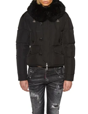 Dsquared2 Shearling Collar Padded Jacket