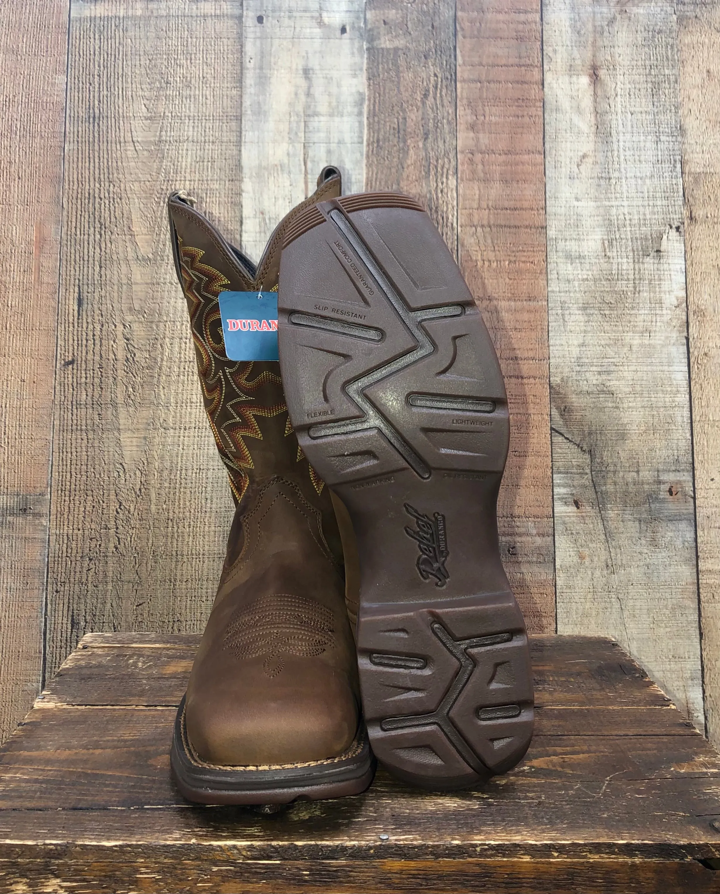 Durango Rebel Waterproof Western Boots - Russet