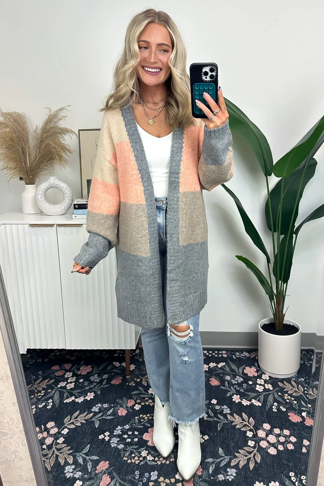 Effortless Season Color Block Cardigan - FINAL SALE