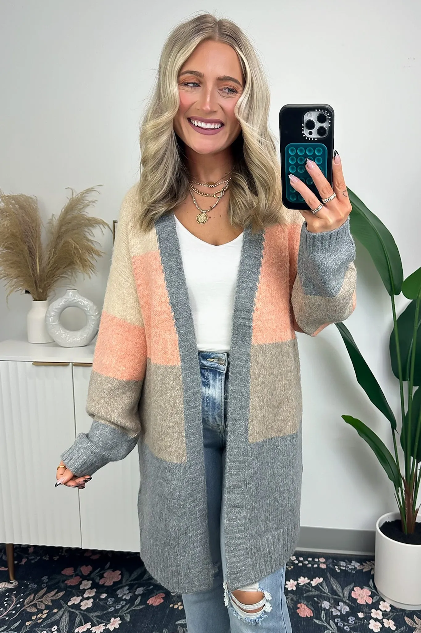 Effortless Season Color Block Cardigan - FINAL SALE