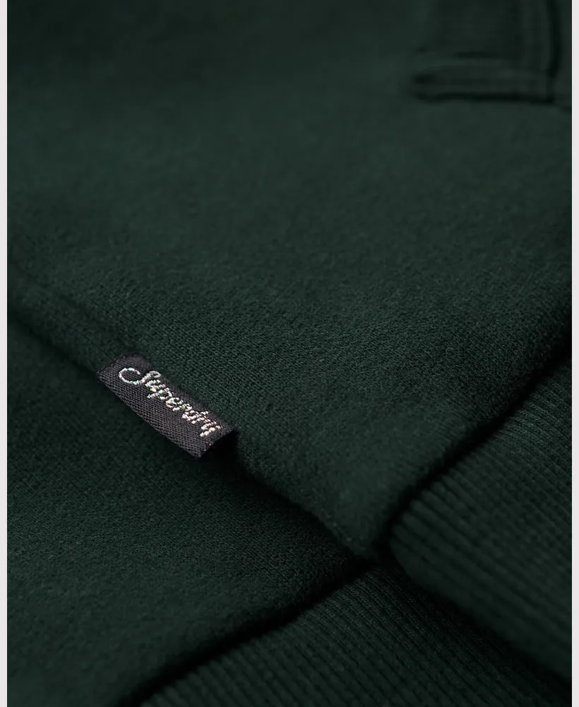 Embossed Vintage Logo Hoodie | Academy Dark Green