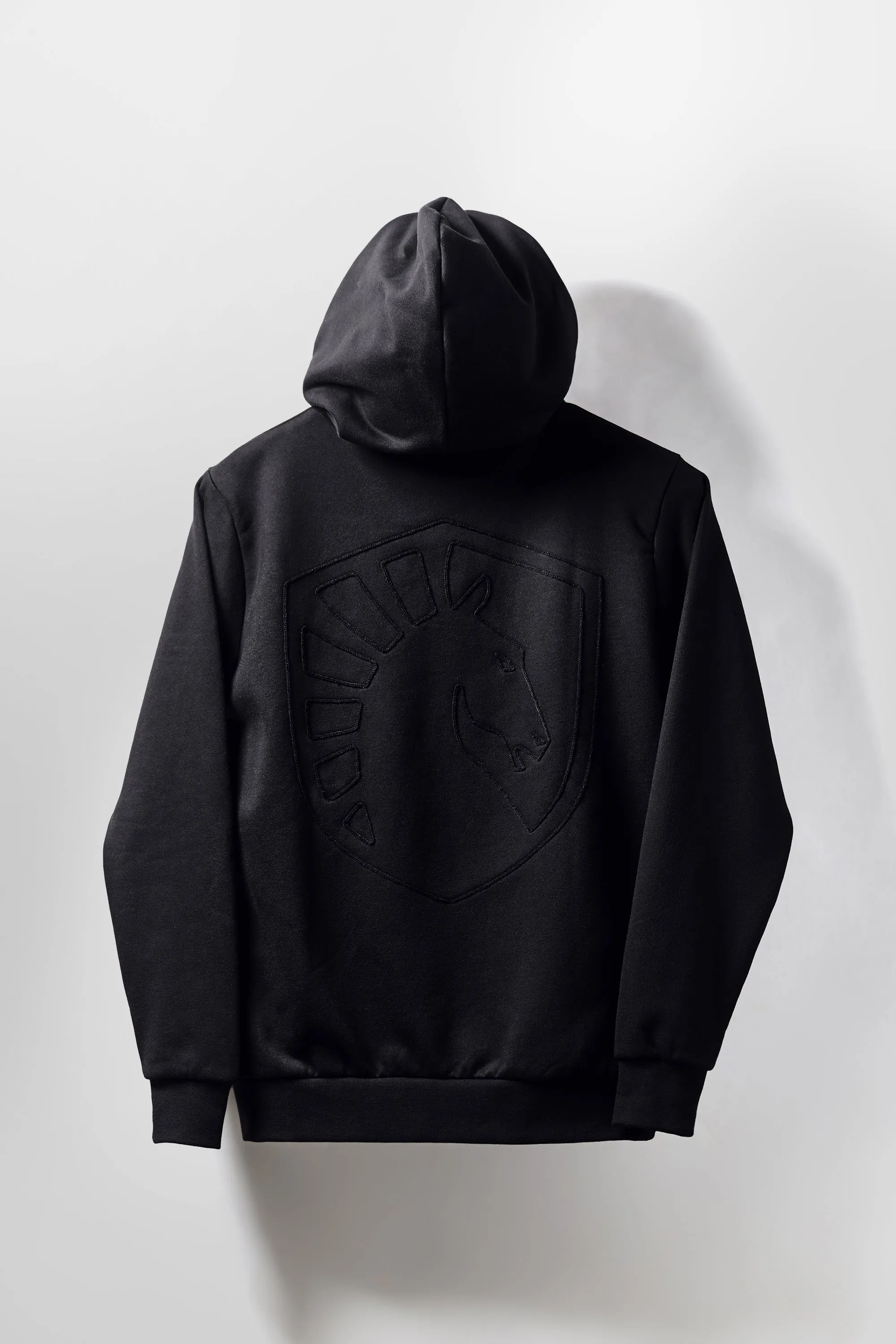 EMBROIDERED LOGO ZIP HOODIE