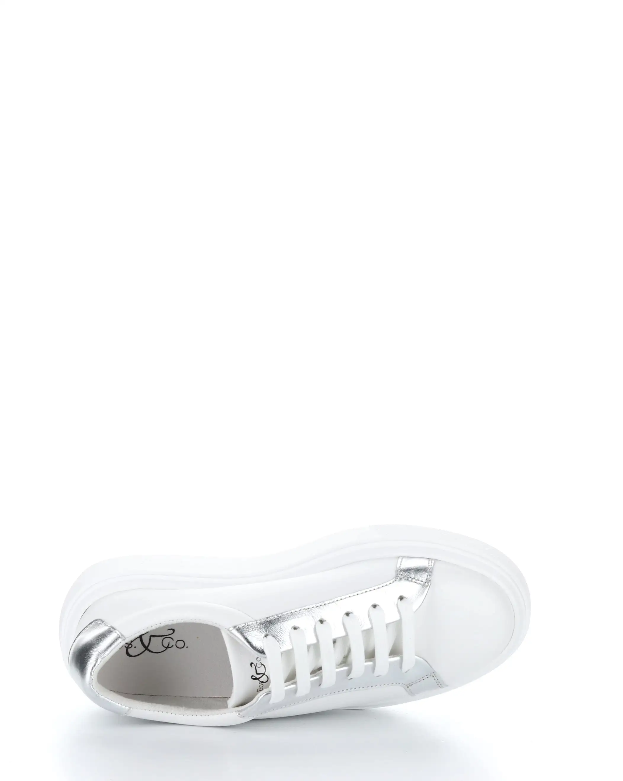 FUZI WHITE/SILVER Lace-up Shoes