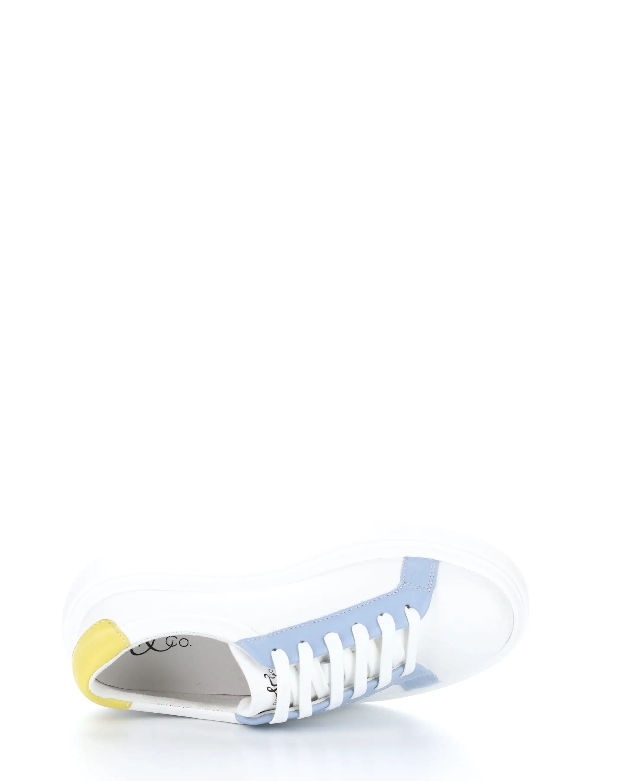 FUZI WHITE/SKY/YELLOW Lace-up Shoes