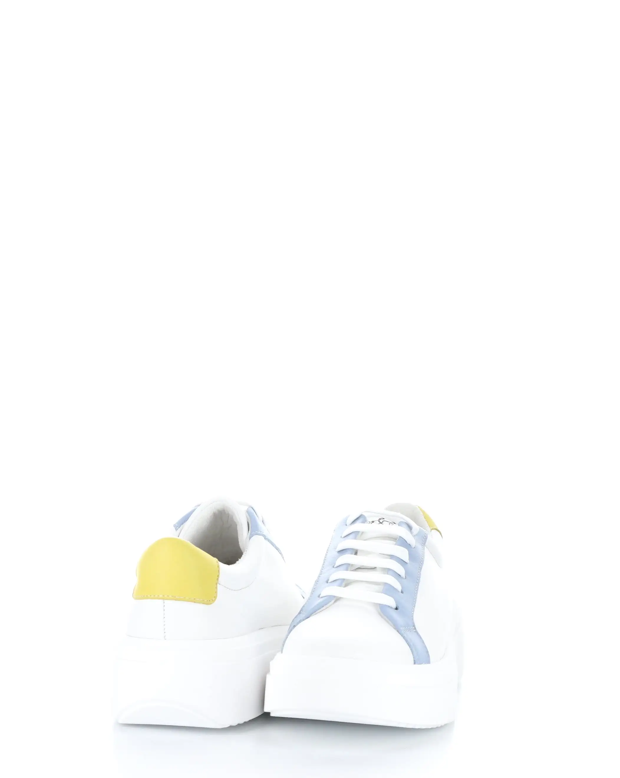 FUZI WHITE/SKY/YELLOW Lace-up Shoes