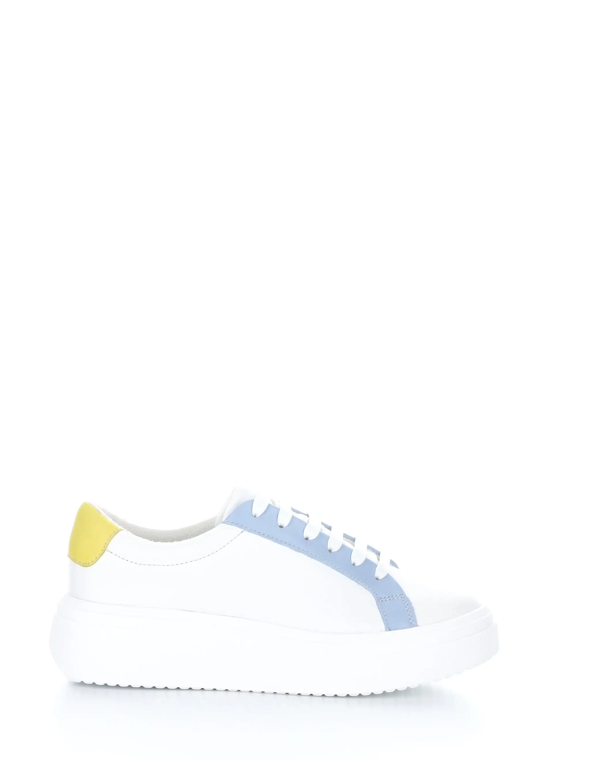 FUZI WHITE/SKY/YELLOW Lace-up Shoes