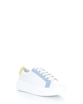 FUZI WHITE/SKY/YELLOW Lace-up Shoes