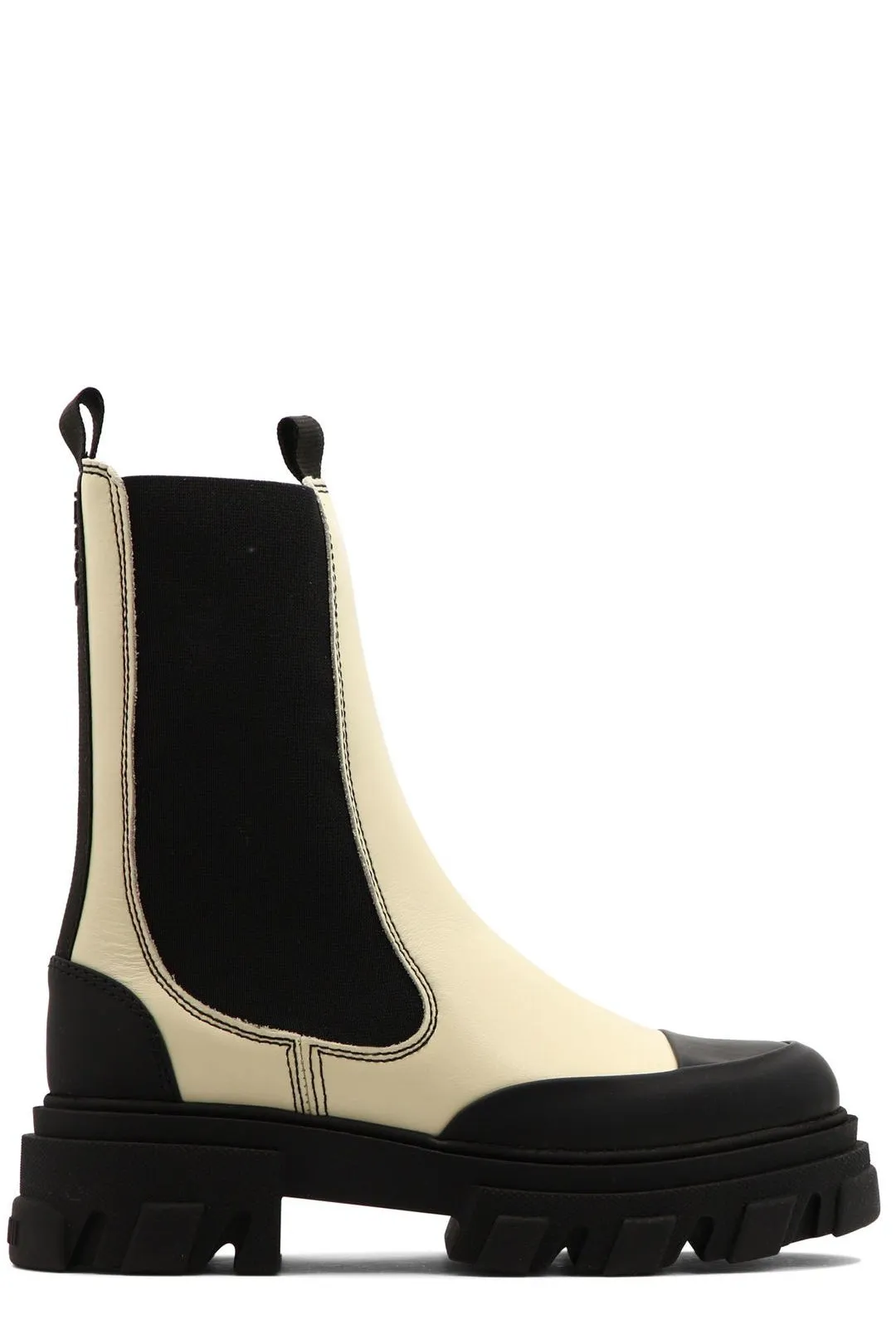 Ganni Two-Tone Chelsea Ankle Boots