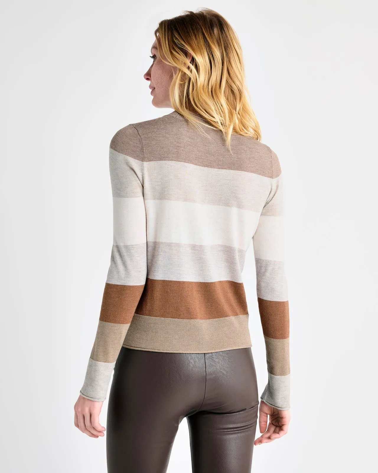 Georgie Camel Stripe Sweater