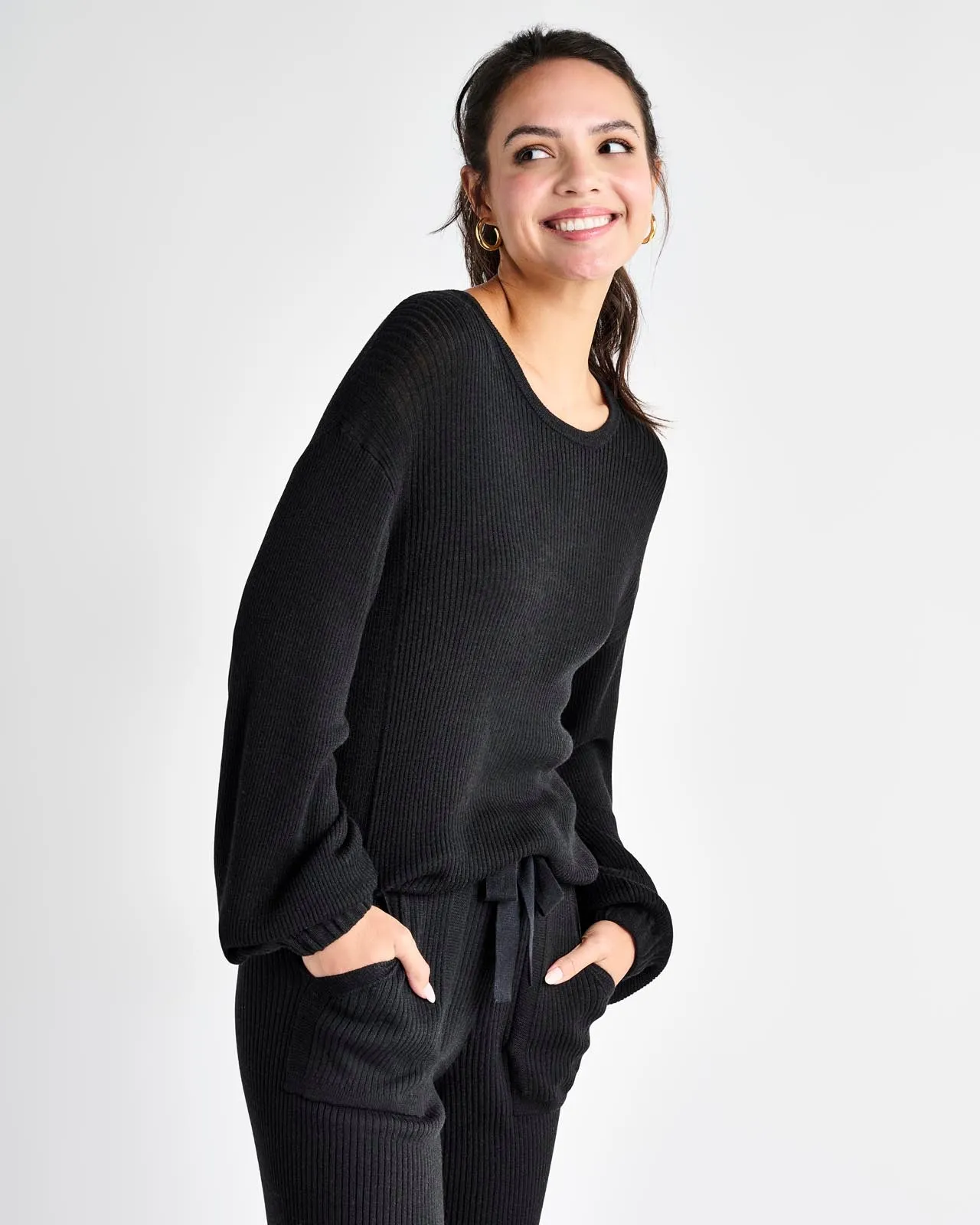 Georgie Cashblend Rib Sweater